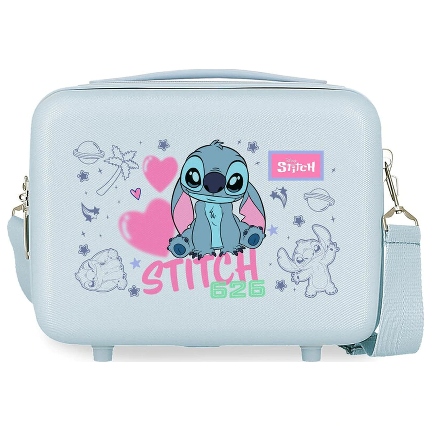 Disney Stitch Hearts ABS anpassbarer Beautycase 29 cm Produktfoto