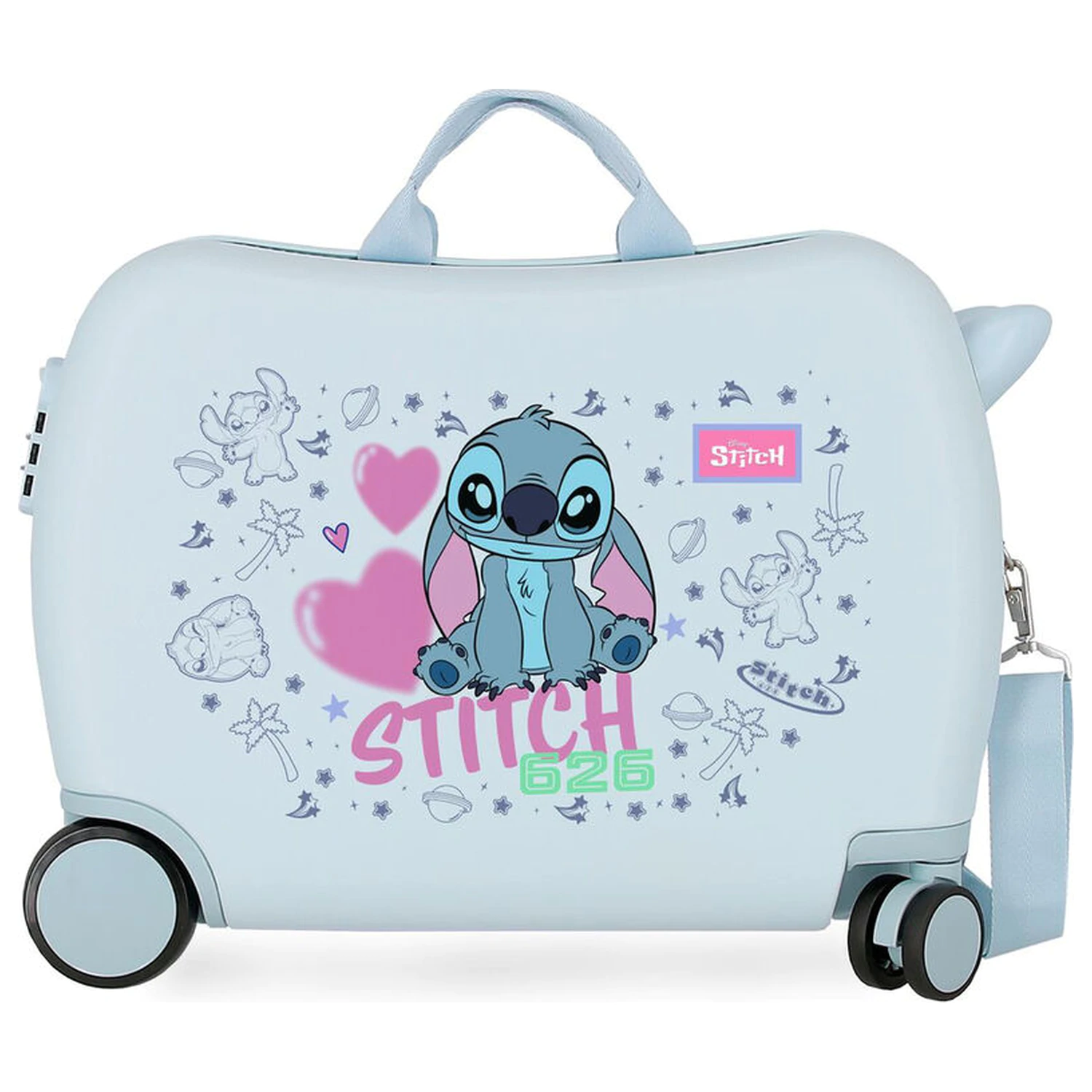Disney Stitch Hearts ABS Trolley-Koffer 50cm Produktfoto