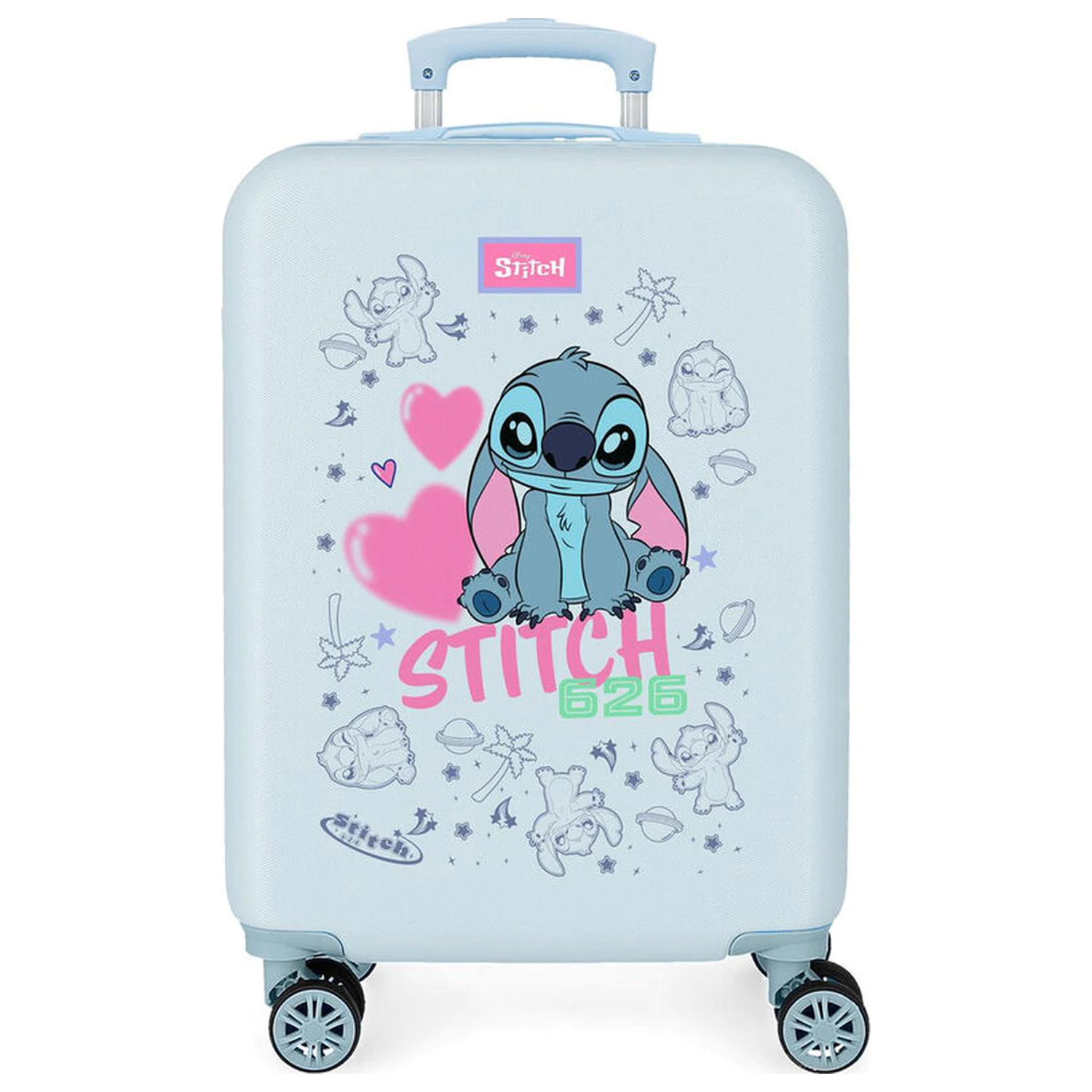 Disney Stitch Hearts ABS Trolley Koffer 55cm Produktfoto