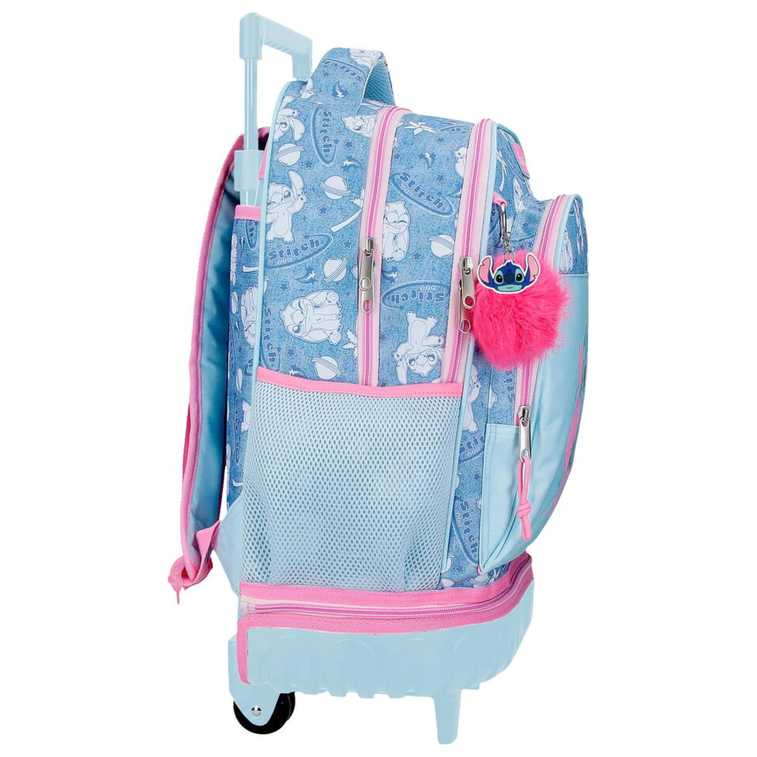 Disney Stitch Hearts ausziehbarer kompakter Trolley 43cm Produktfoto