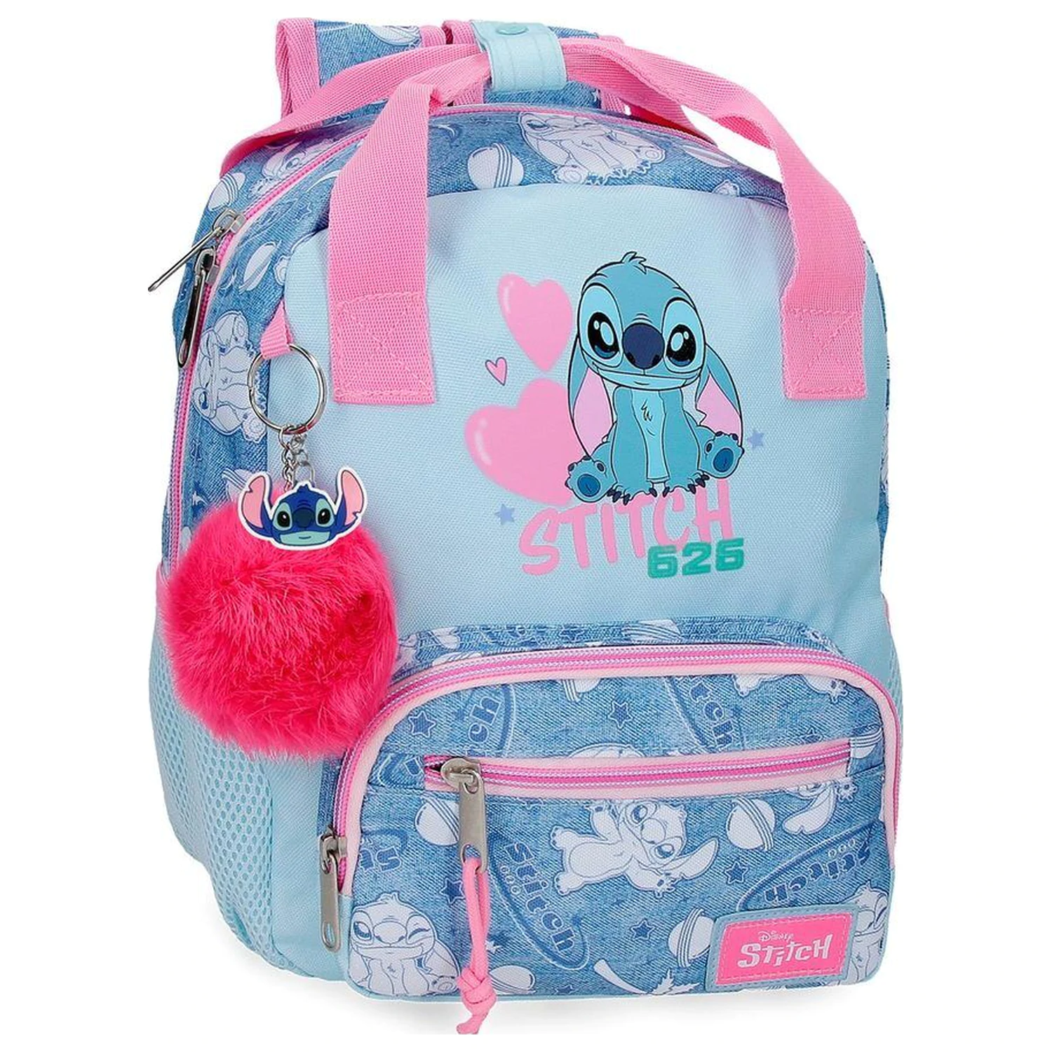 Disney Stitch Hearts anpassbarer Rucksack 28cm Produktfoto