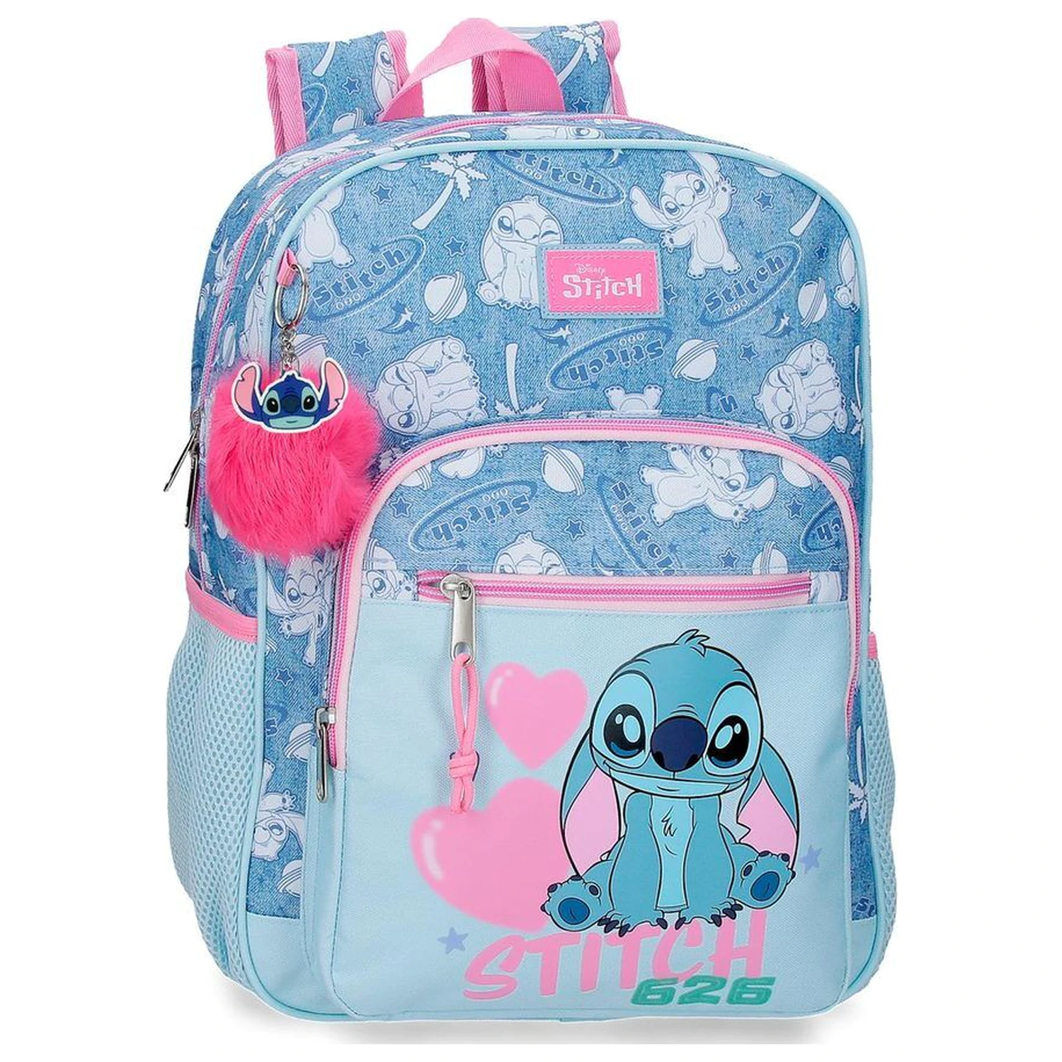 Disney Stitch Hearts anpassbarer Rucksack 38cm Produktfoto