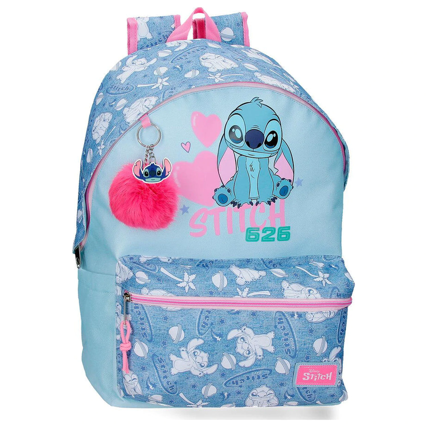Disney Stitch Hearts anpassbarer Rucksack 44cm Produktfoto