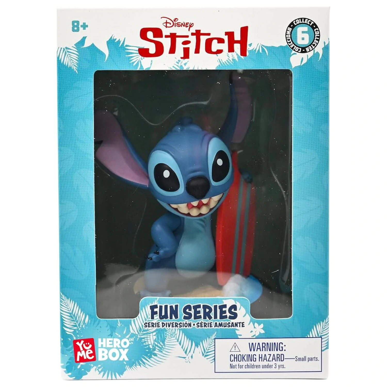 Disney Stitch Hero Box Surfer Stitch Figur 8cm Produktfoto