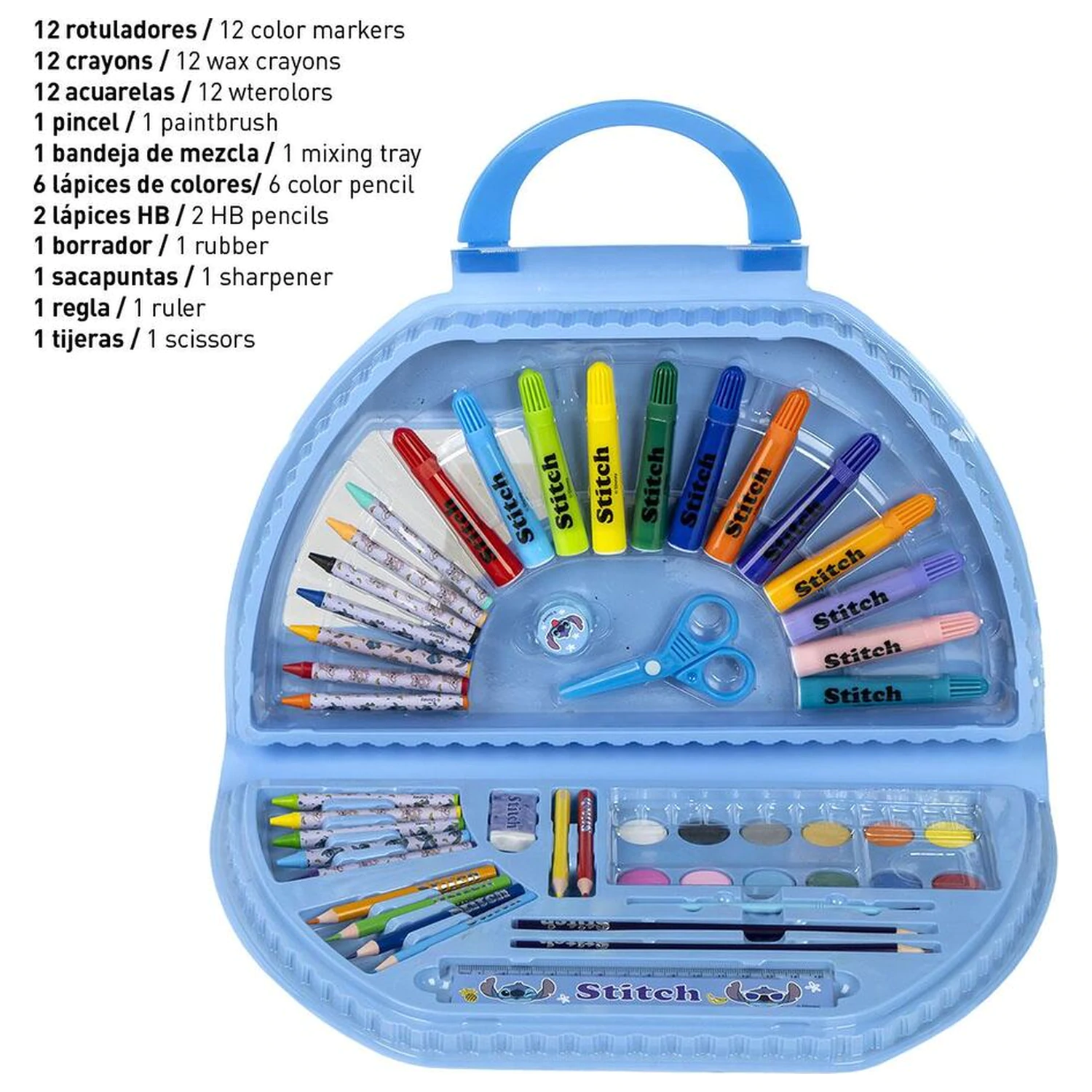 Disney Stitch Schreibwaren Set 50St Produktfoto