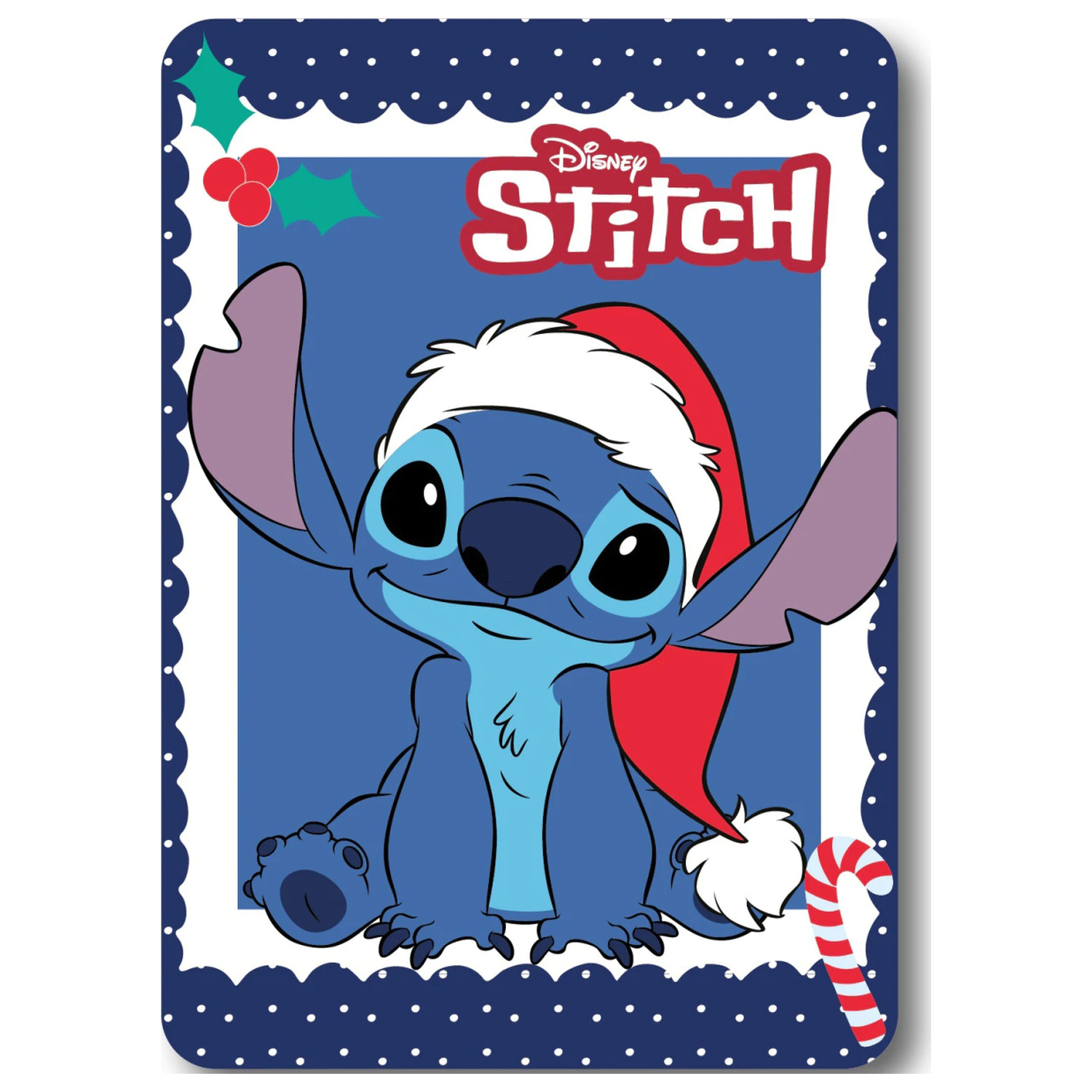 Disney Stitch Christmas Fleecedecke Produktfoto