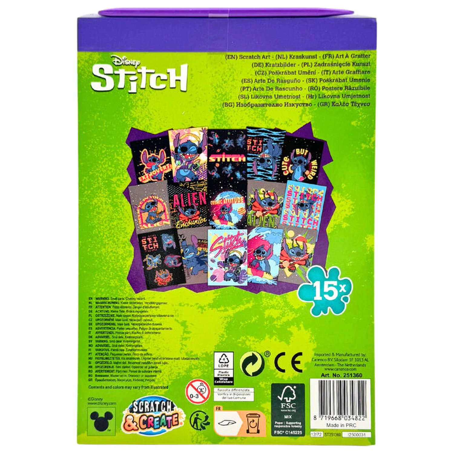 Disney Stitch Kratzset Produktfoto