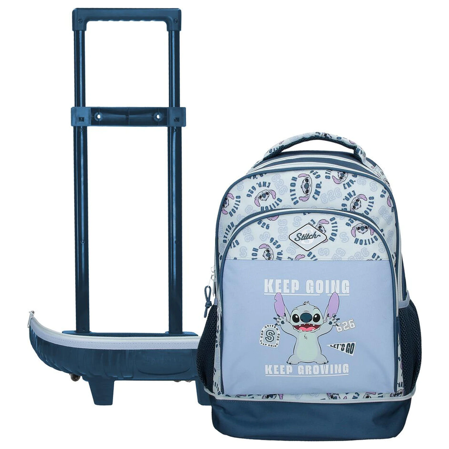 Disney Stitch Keep Going extrahierbarer kompakter Trolley 43cm Produktfoto