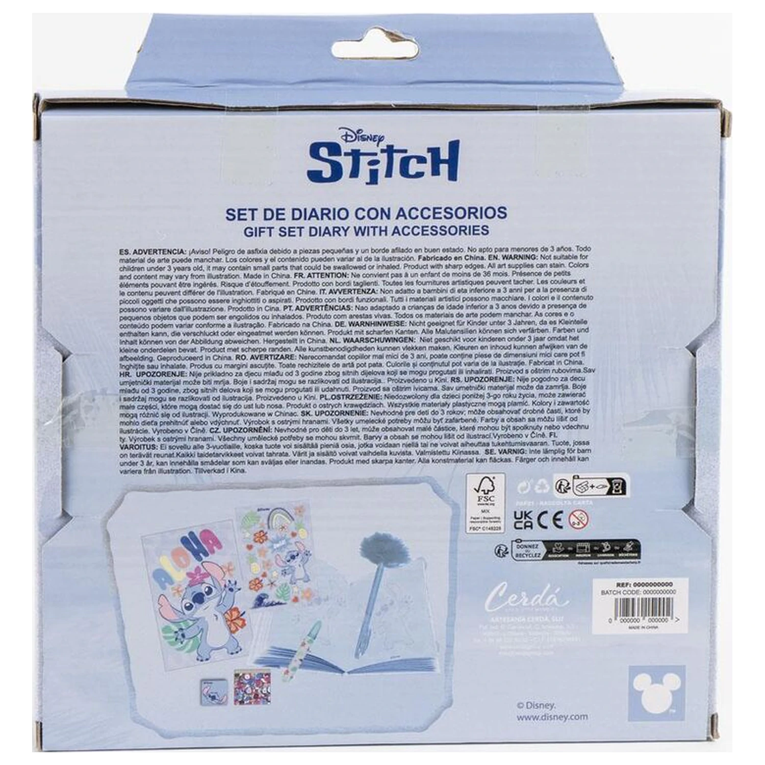 Disney Stitch Tagebuch Set Produktfoto