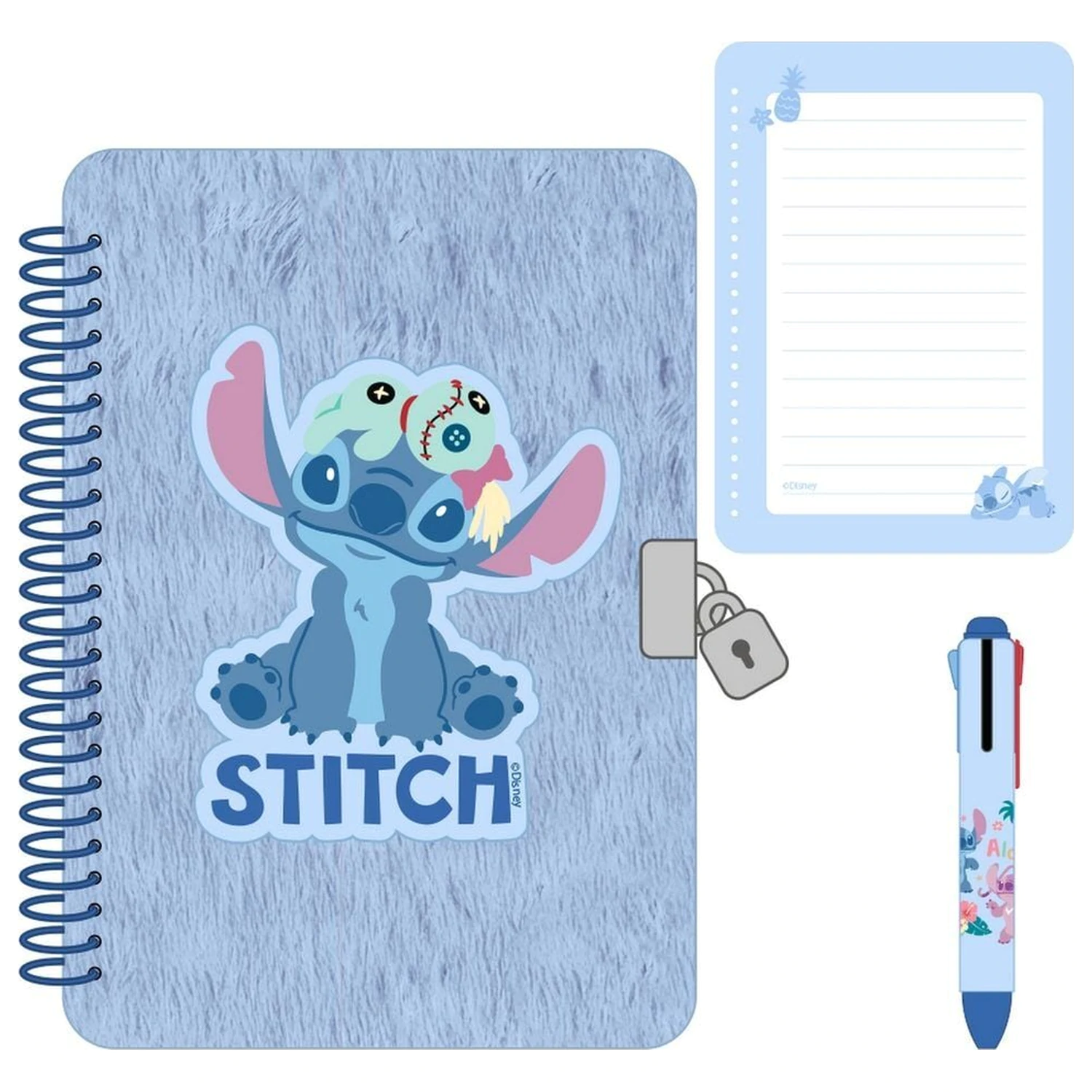 Disney Stitch Tagebuch + 4-Farben-Stift Produktfoto