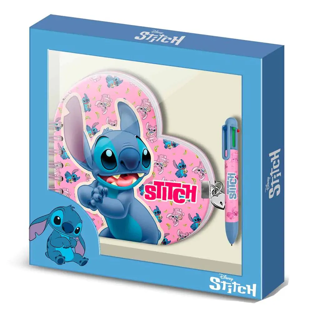 Disney Stitch Tagebuch und Stift Produktfoto