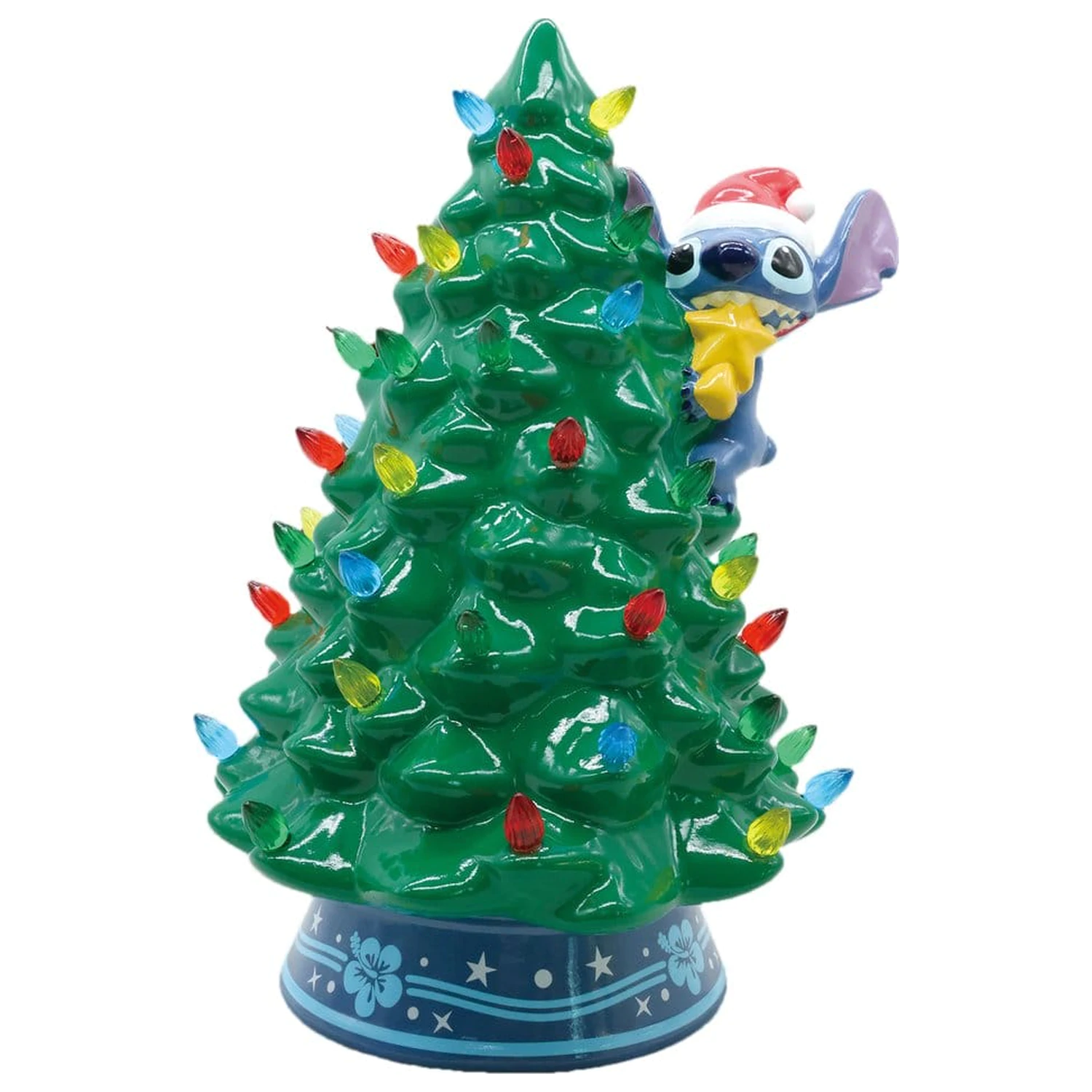 Disney Keramik Weihnachtsbaum mit Lichtern Stitch 30 cm Produktfoto