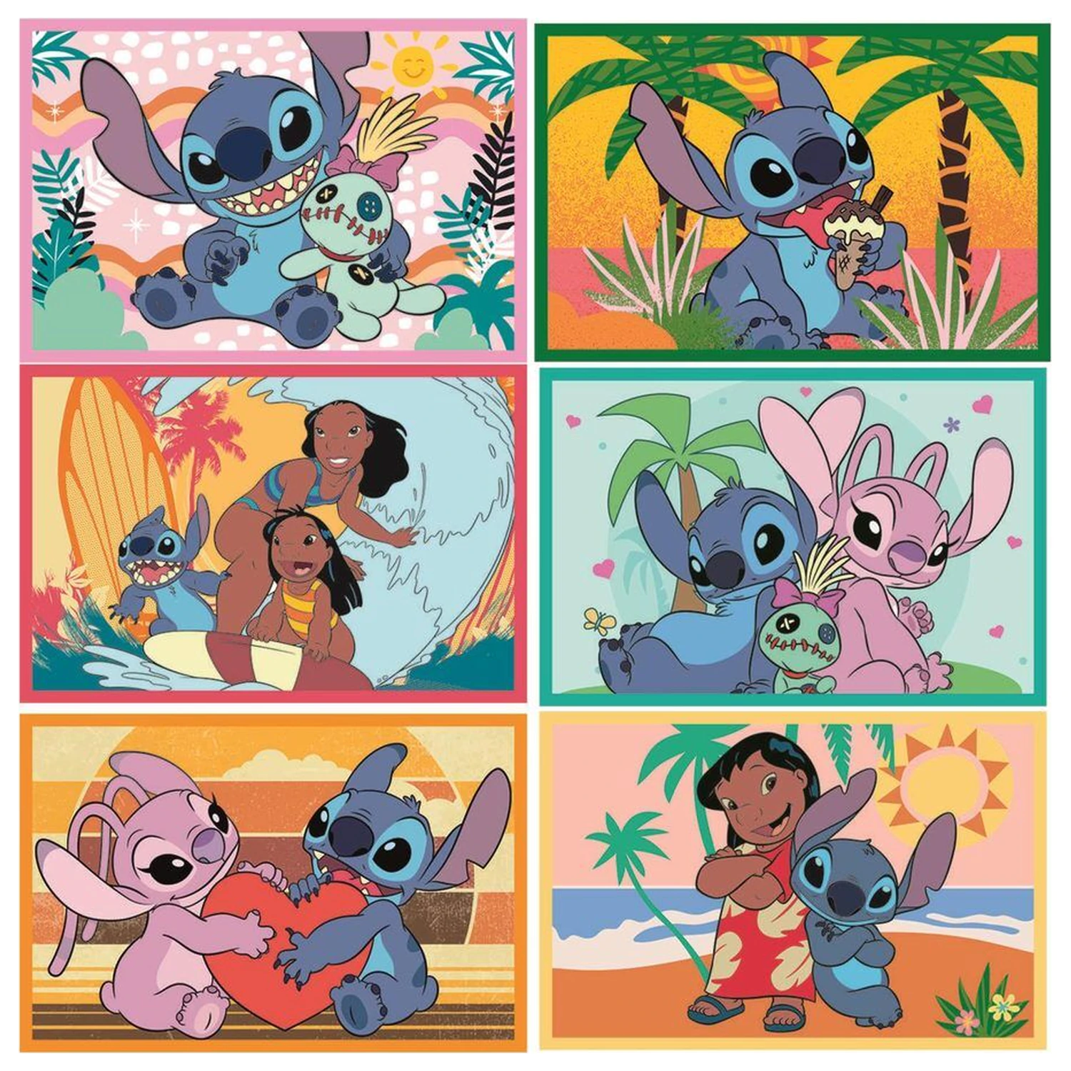 Disney Stitch Cubes Puzzle 6 Teile Produktfoto