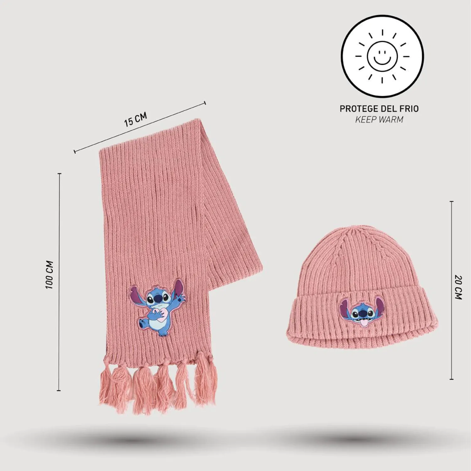 Disney Stitch Mütze und Schal Set Produktfoto