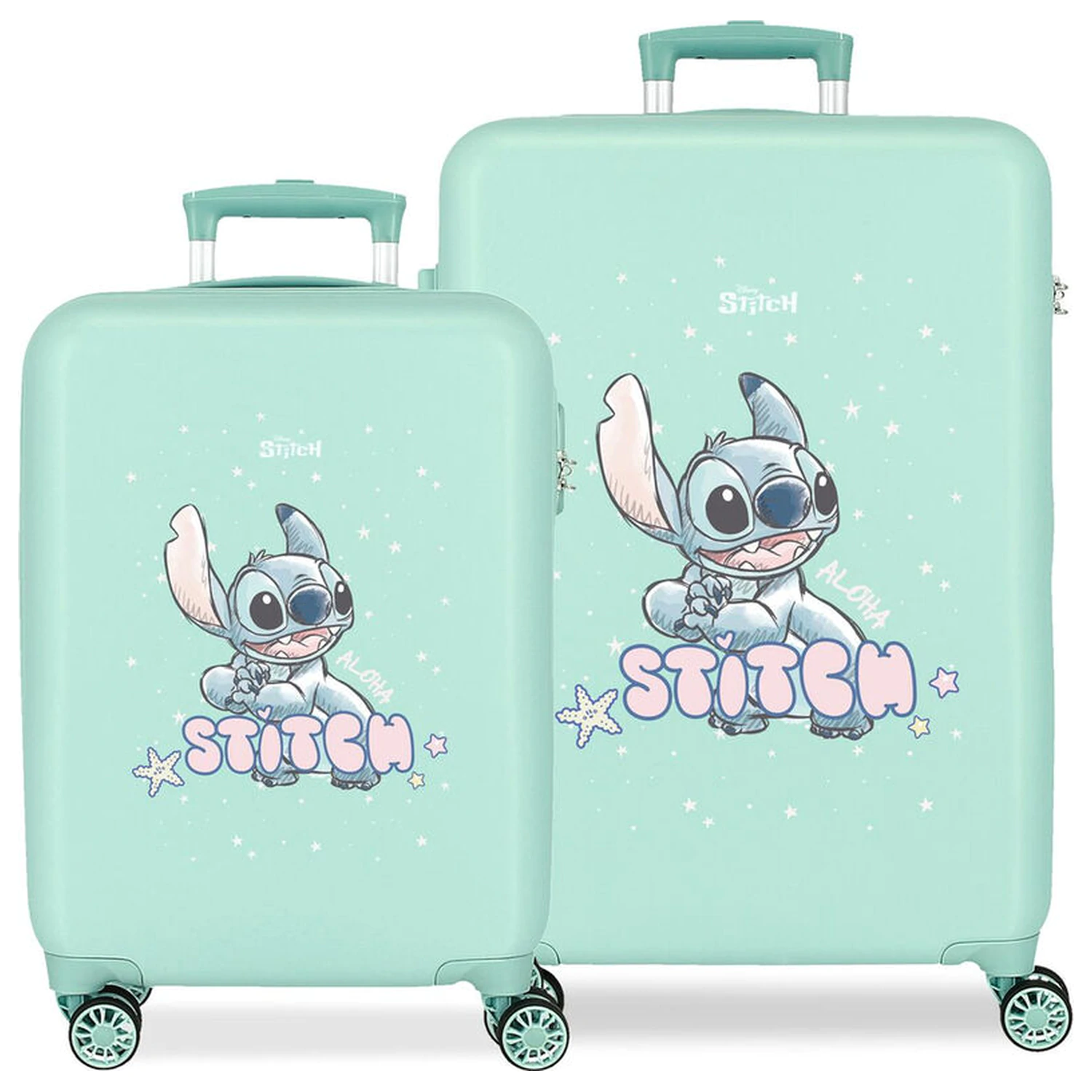 Disney Stitch Lovely ABS 2-teiliger Rollkoffer-Set 55/65cm Produktfoto