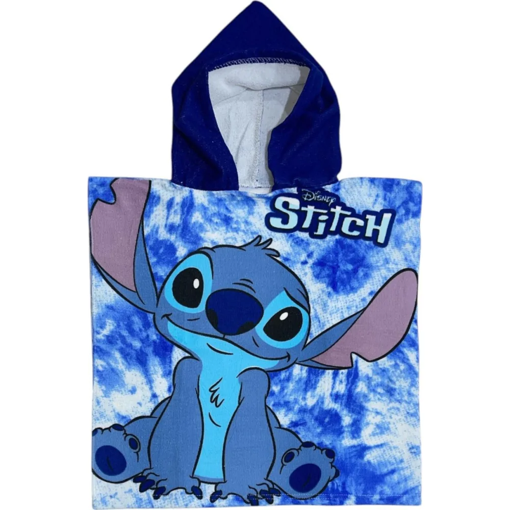 Disney Stitch Microfaser Poncho Handtuch Produktfoto