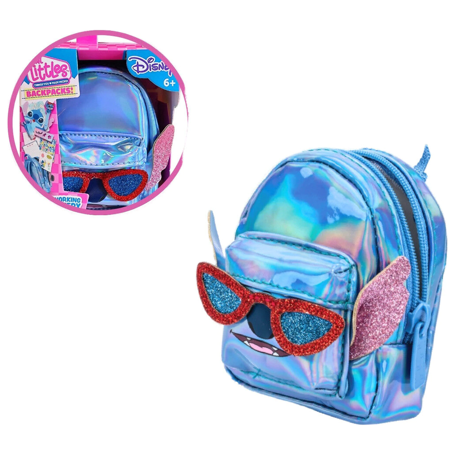 Disney Stitch mini Rucksack mit Zubehör Produktfoto