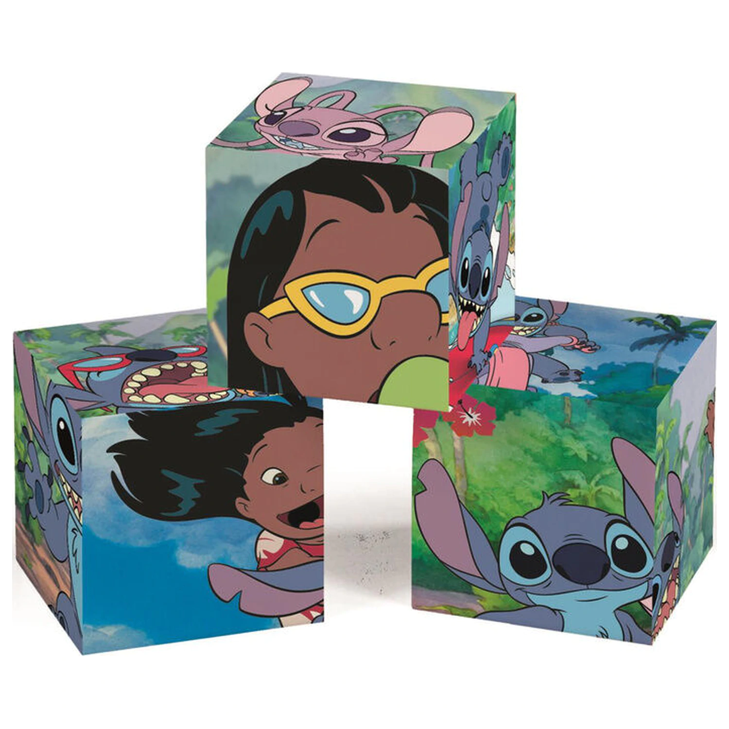 Disney Stitch Mein erstes Würfelpuzzle 3-6-9-12 Teile Produktfoto