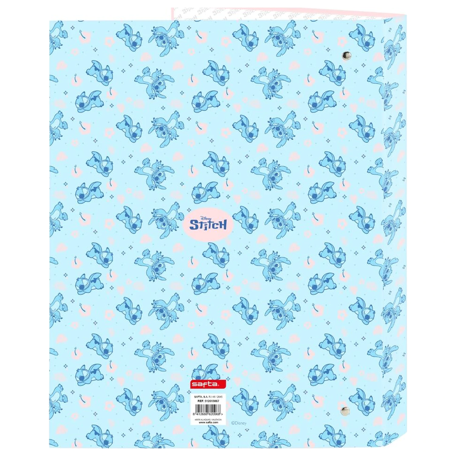 Disney Stitch Ohana A4 Karton 4 Ringe Ordner Produktfoto