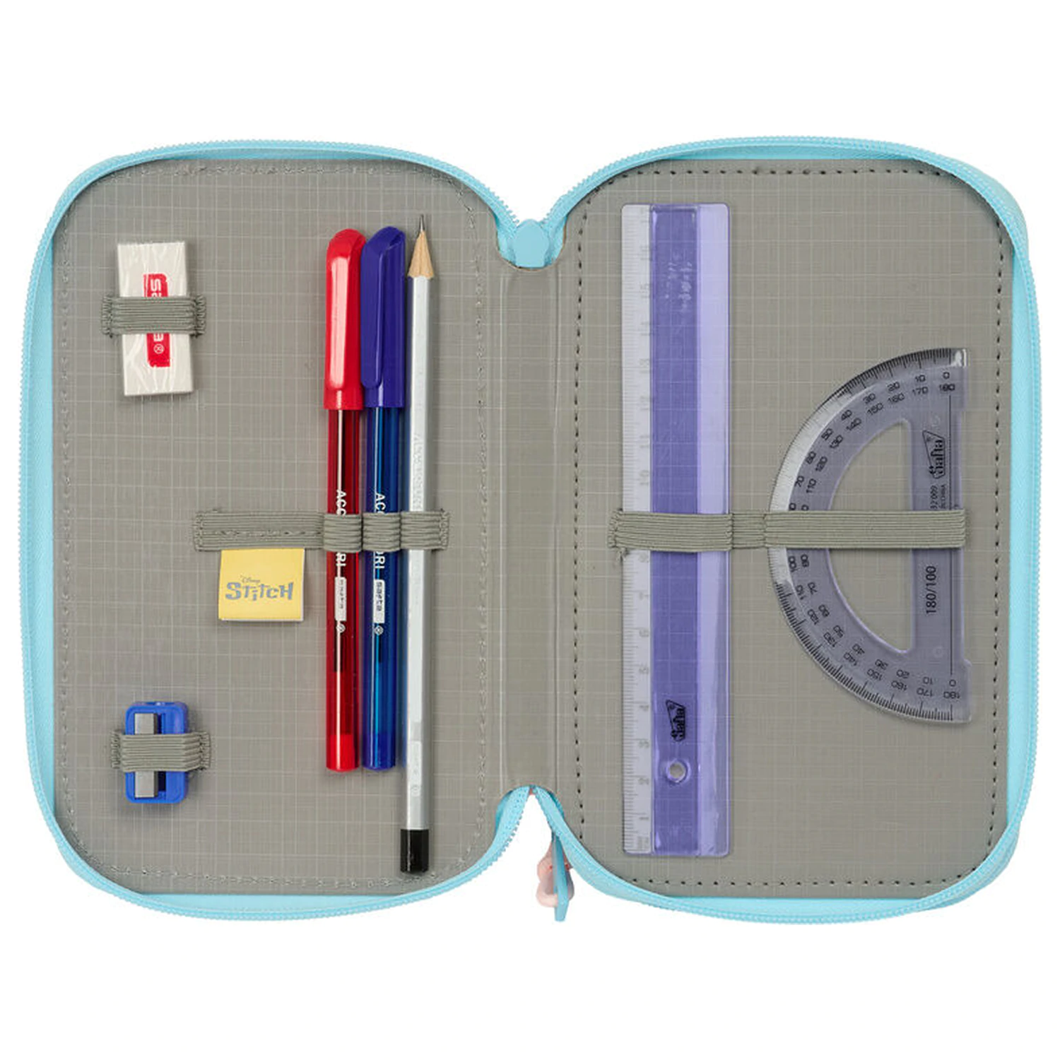 Disney Stitch Ohana dreifaches Federmäppchen 37-teilig Produktfoto