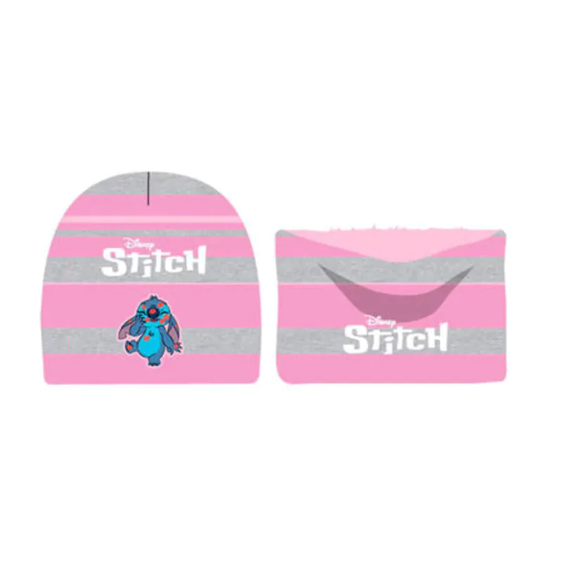 Disney Stitch Set aus Mütze, Schlauchschal und Handschuhen für Kinder Produktfoto