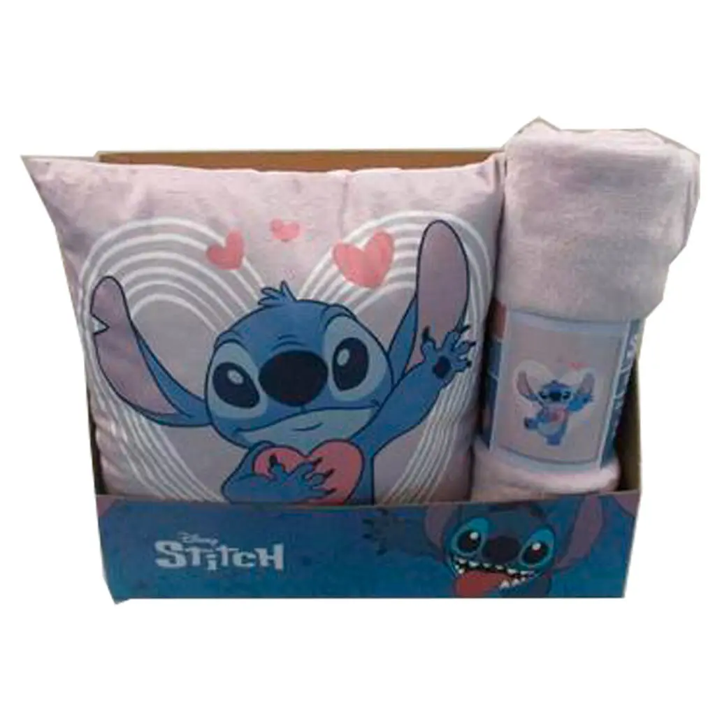 Disney Stitch Korallendecke + Kissen set Produktfoto