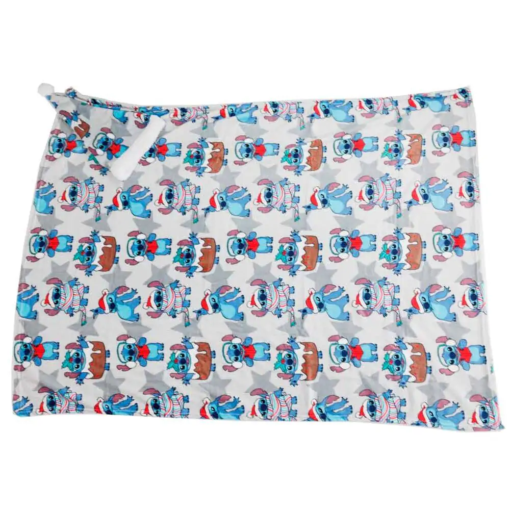 Disney Stitch Korallenfleece-Decke + Mütze Set Produktfoto