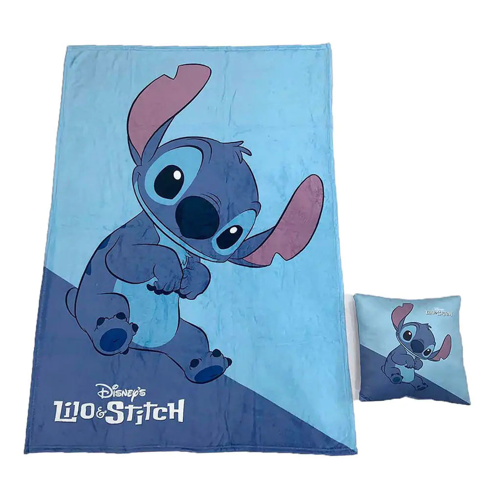 Disney Stitch Polardecke + Kissen set Produktfoto