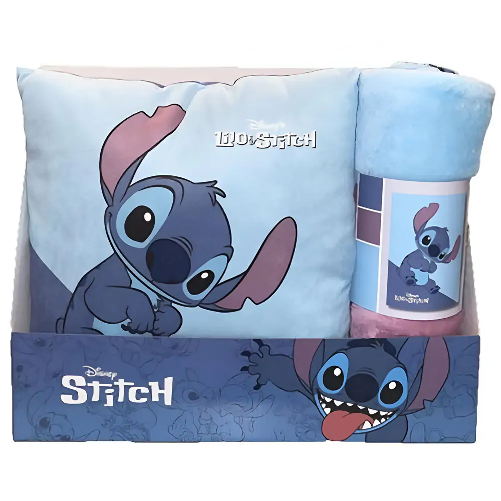 Disney Stitch Polardecke + Kissen set Produktfoto