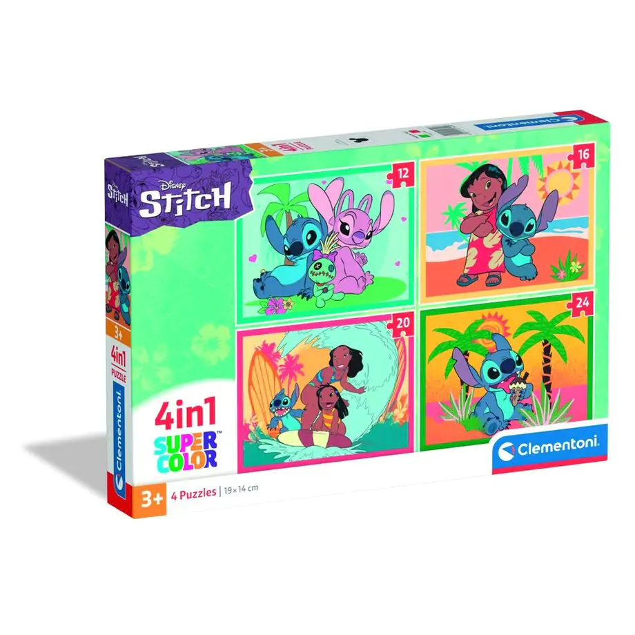 Disney Stitch Puzzle 12+16+20+24St Produktfoto