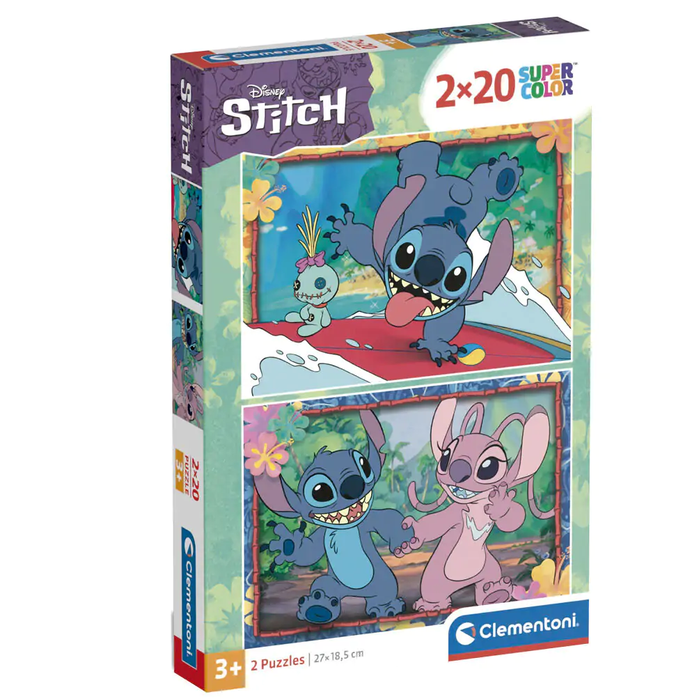Disney Stitch Puzzle 2x20St termékfotó