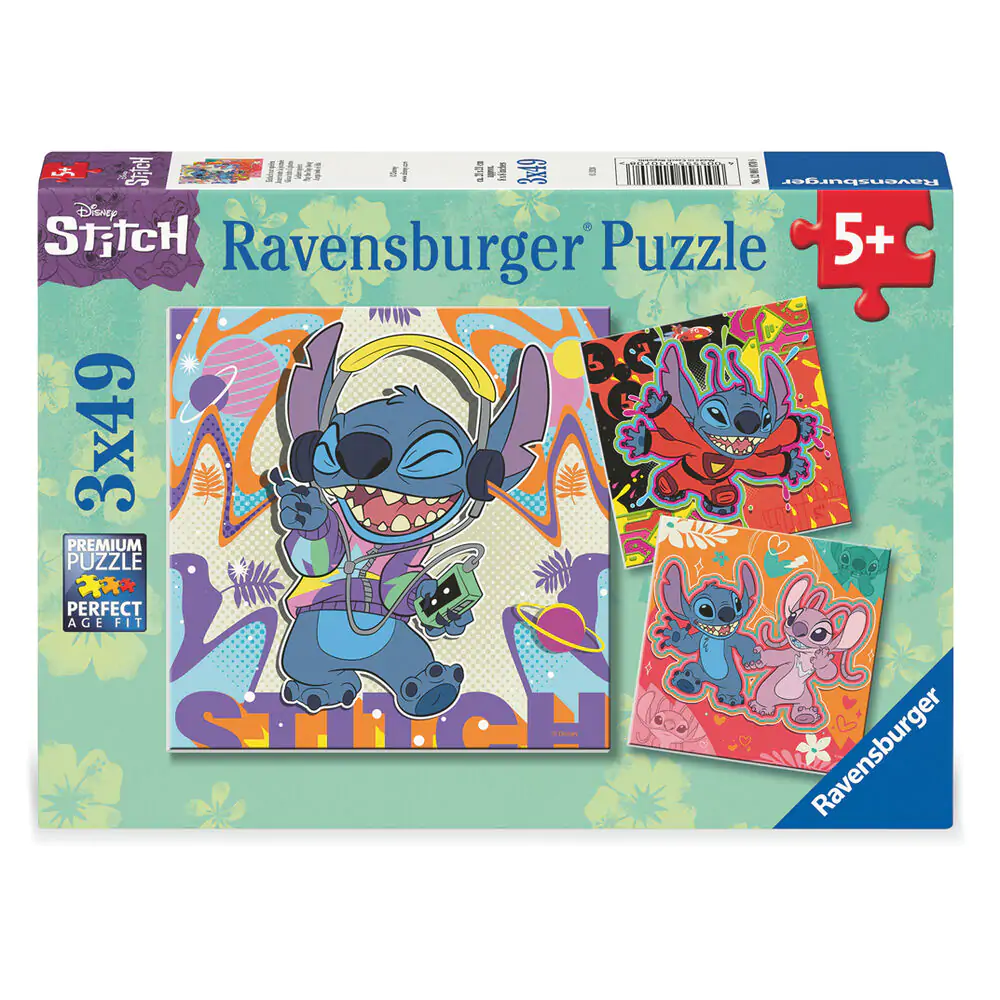 Disney Stitch Puzzle 3x39 Teile Produktfoto