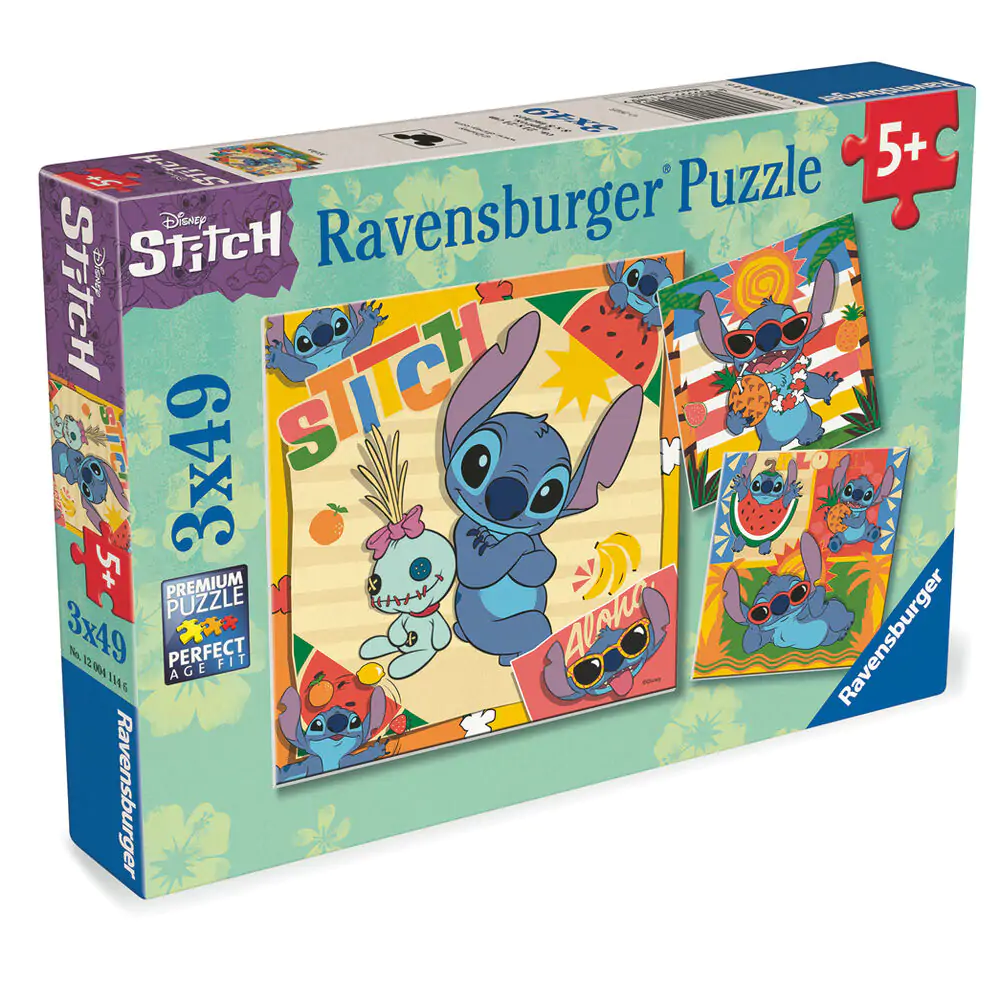 Disney Stitch Puzzle 3x39 Teile Produktfoto