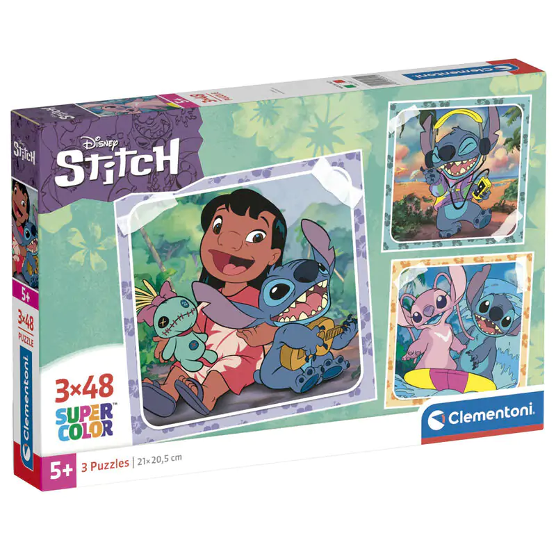 Disney Stitch Puzzle 3x48St termékfotó