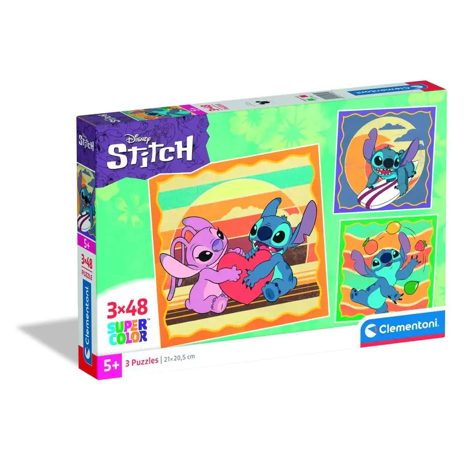 Disney Stitch Puzzle 3x48St Produktfoto