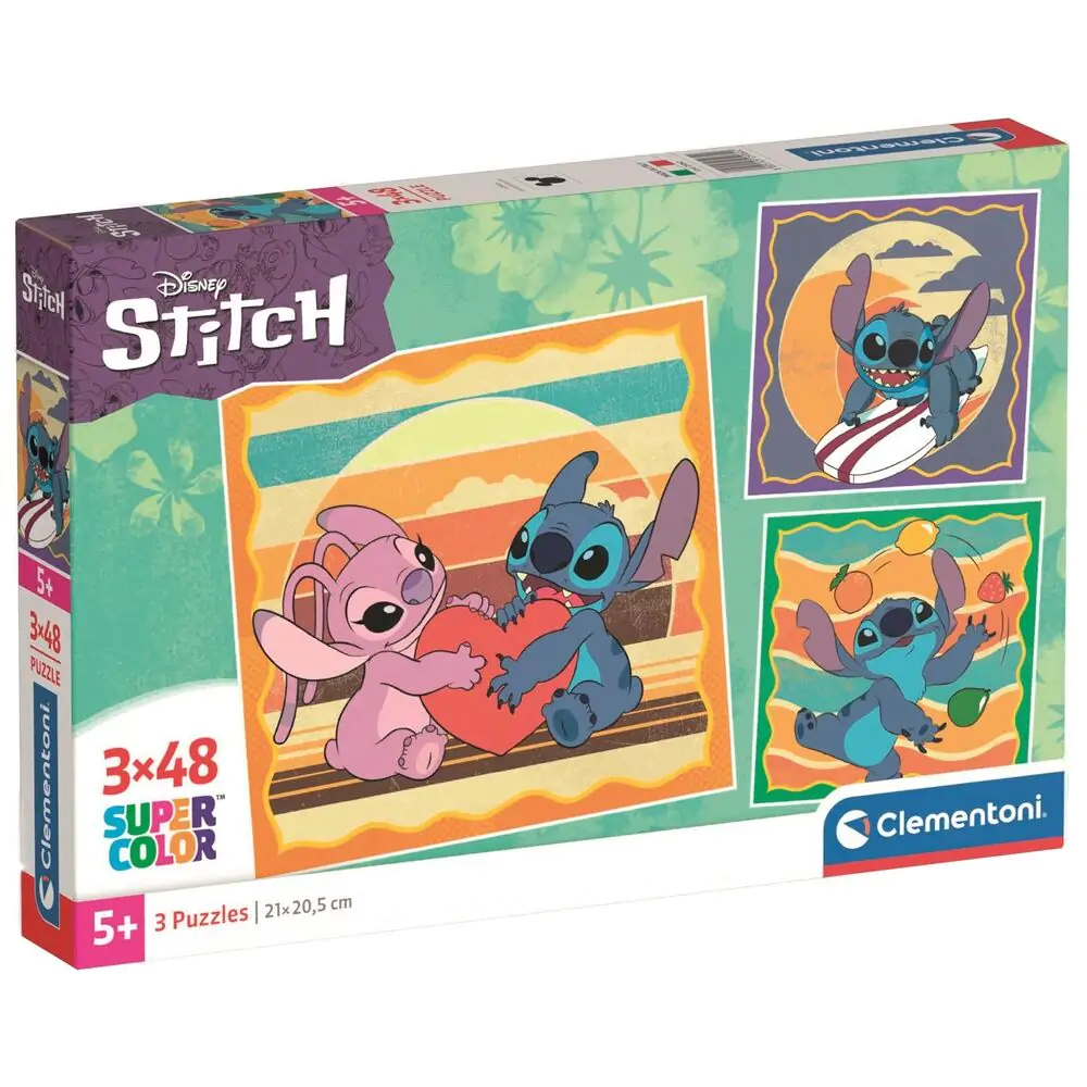 Disney Stitch Puzzle 3x48St Produktfoto