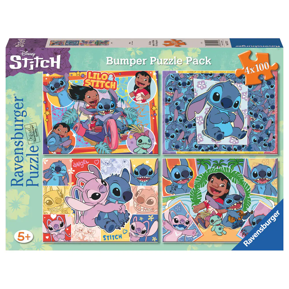 Disney Stitch Puzzle 4 x 100 Teile Produktfoto