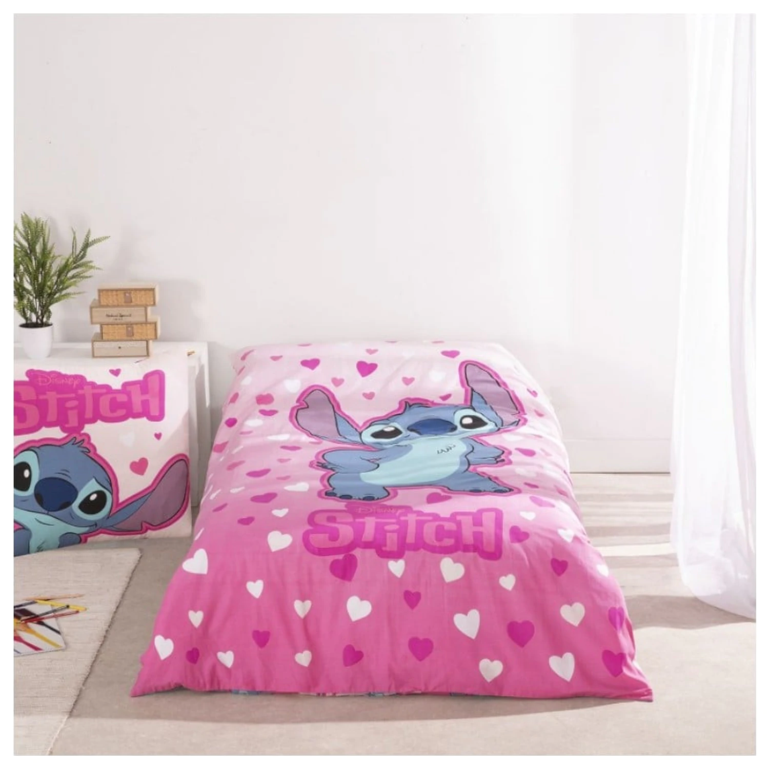Disney Stitch Rose Heart Bettbezug Produktfoto