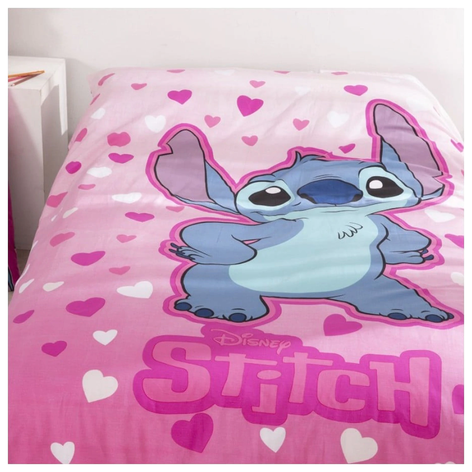Disney Stitch Rose Heart Bettbezug Produktfoto