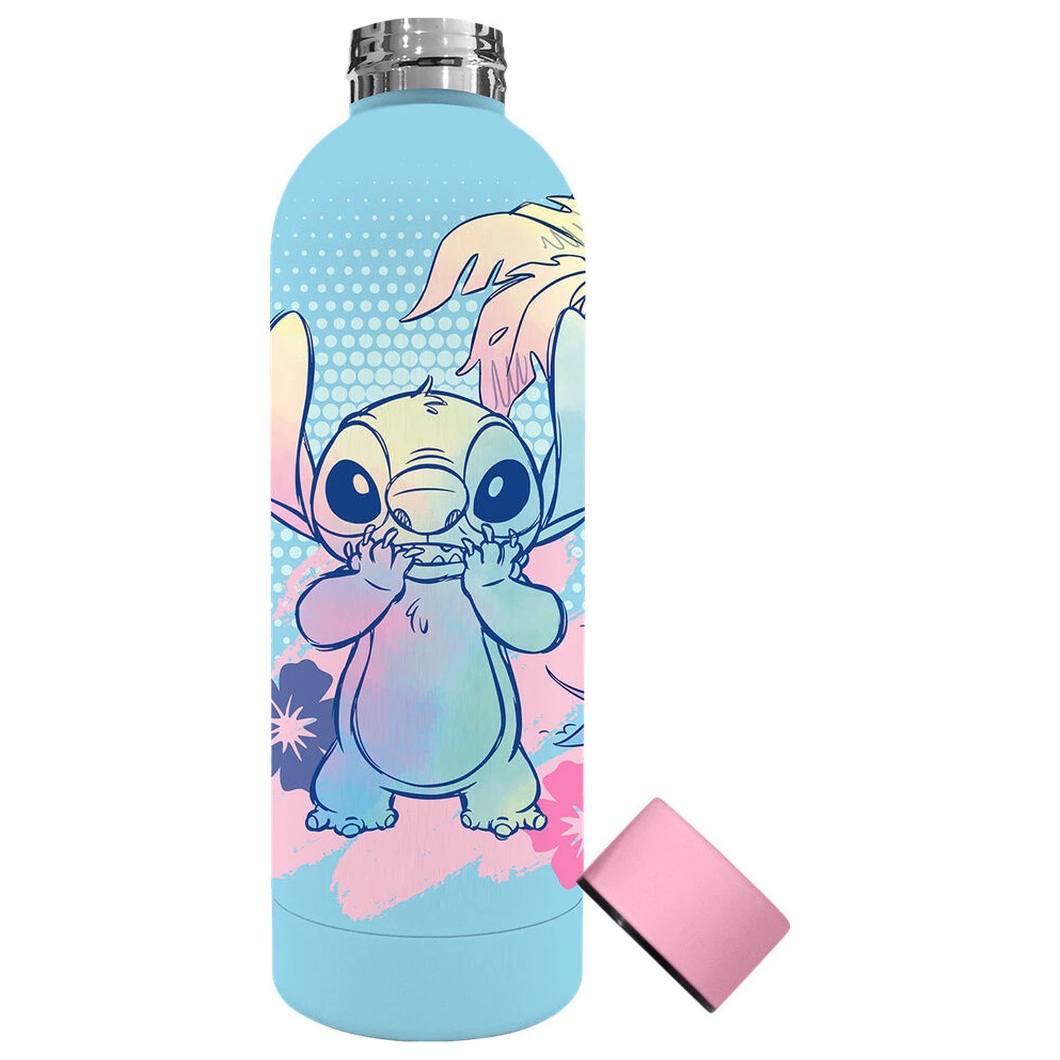 Disney Stitch Edelstahl Soft Touch Trinkflasche 500ml Produktfoto