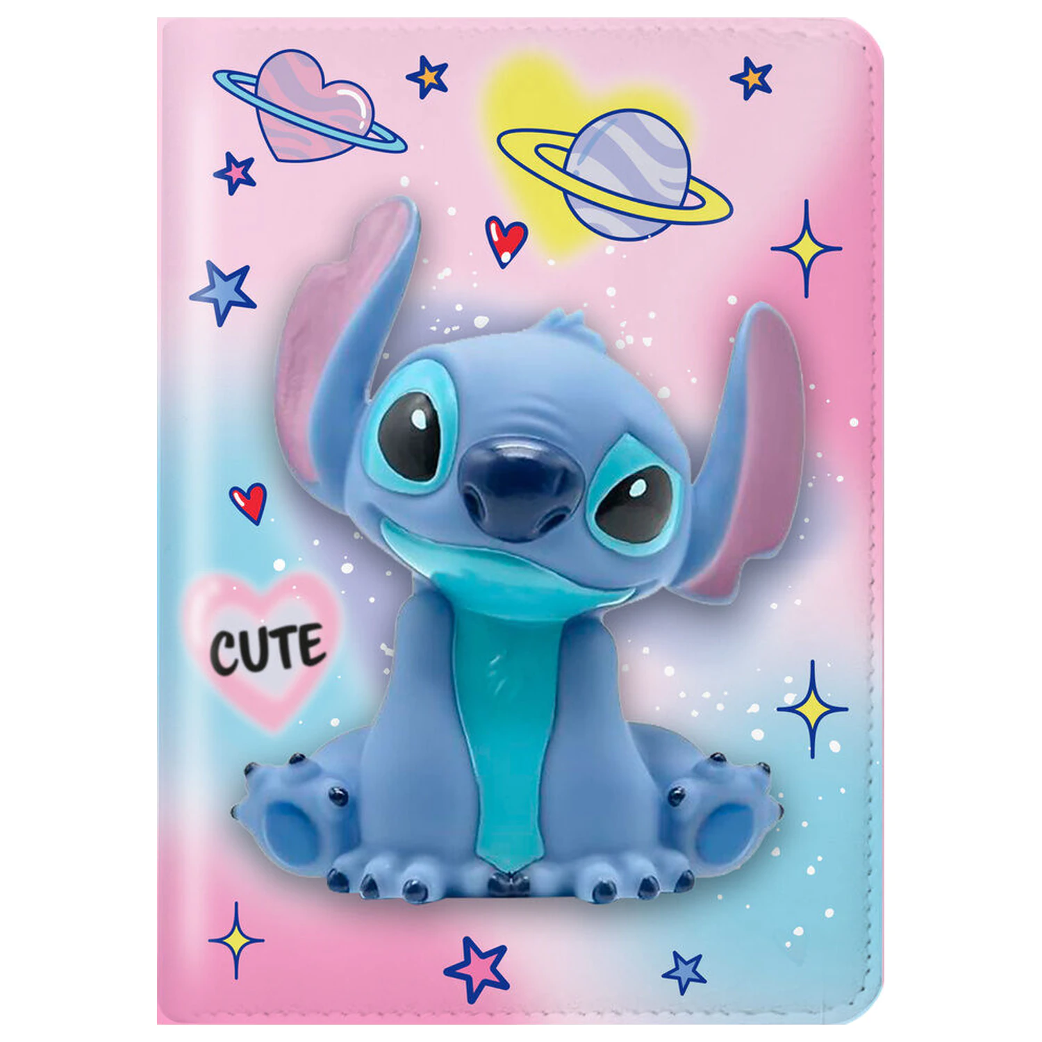 Disney Stitch Squshy Notizbuch + Pompon-Stift Produktfoto