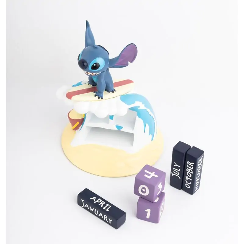 Disney Stitch Surfer 3D ewiger Kalender termékfotó