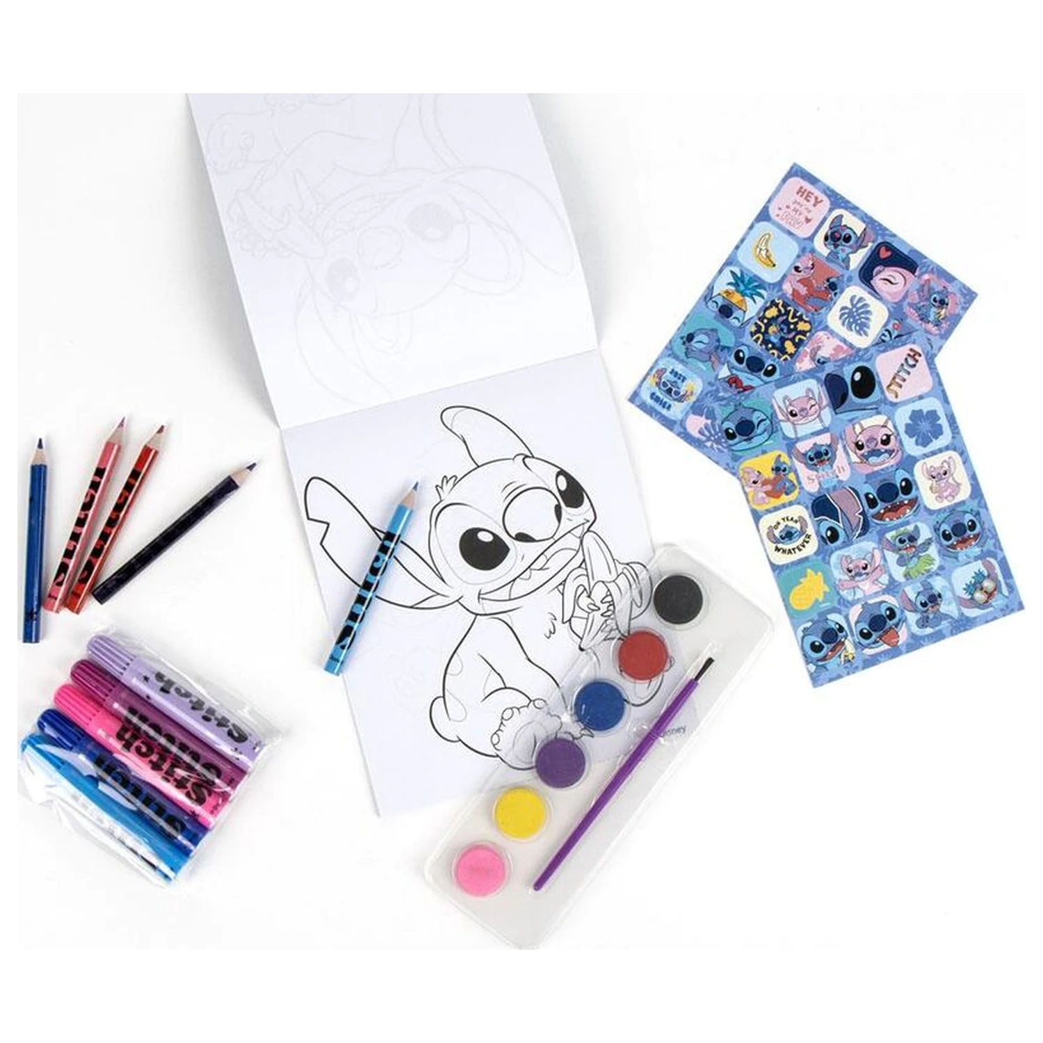 Disney Stitch Rucksack und Schreibwaren Set Produktfoto