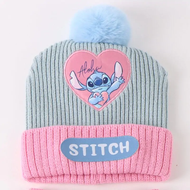 Disney Stitch Winter Set Schal Mütze Handschuhe Produktfoto