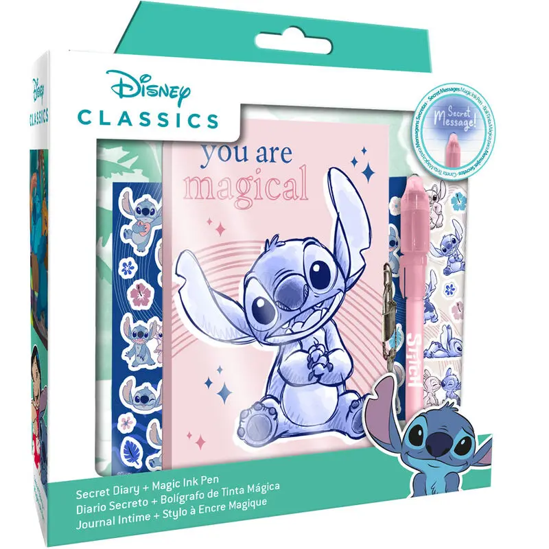 Disney Stitch Tagebuch + magischer Stift Produktfoto