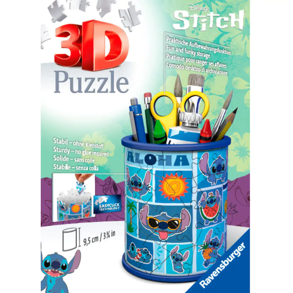 Disney Stitch Stifthalter 3D Puzzle 54-teilig Produktfoto