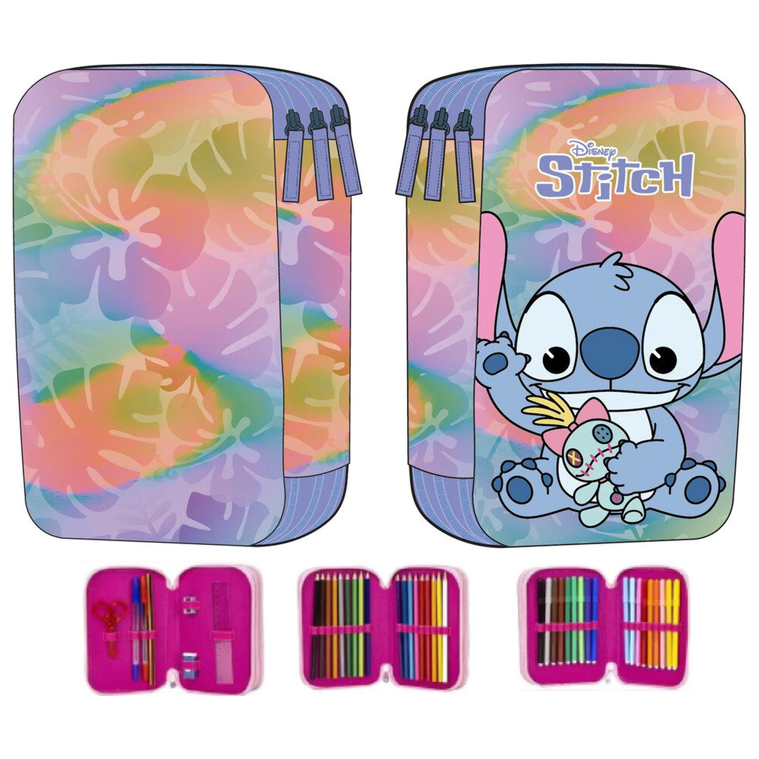 Disney Stitch dreifach Mäppchen Produktfoto