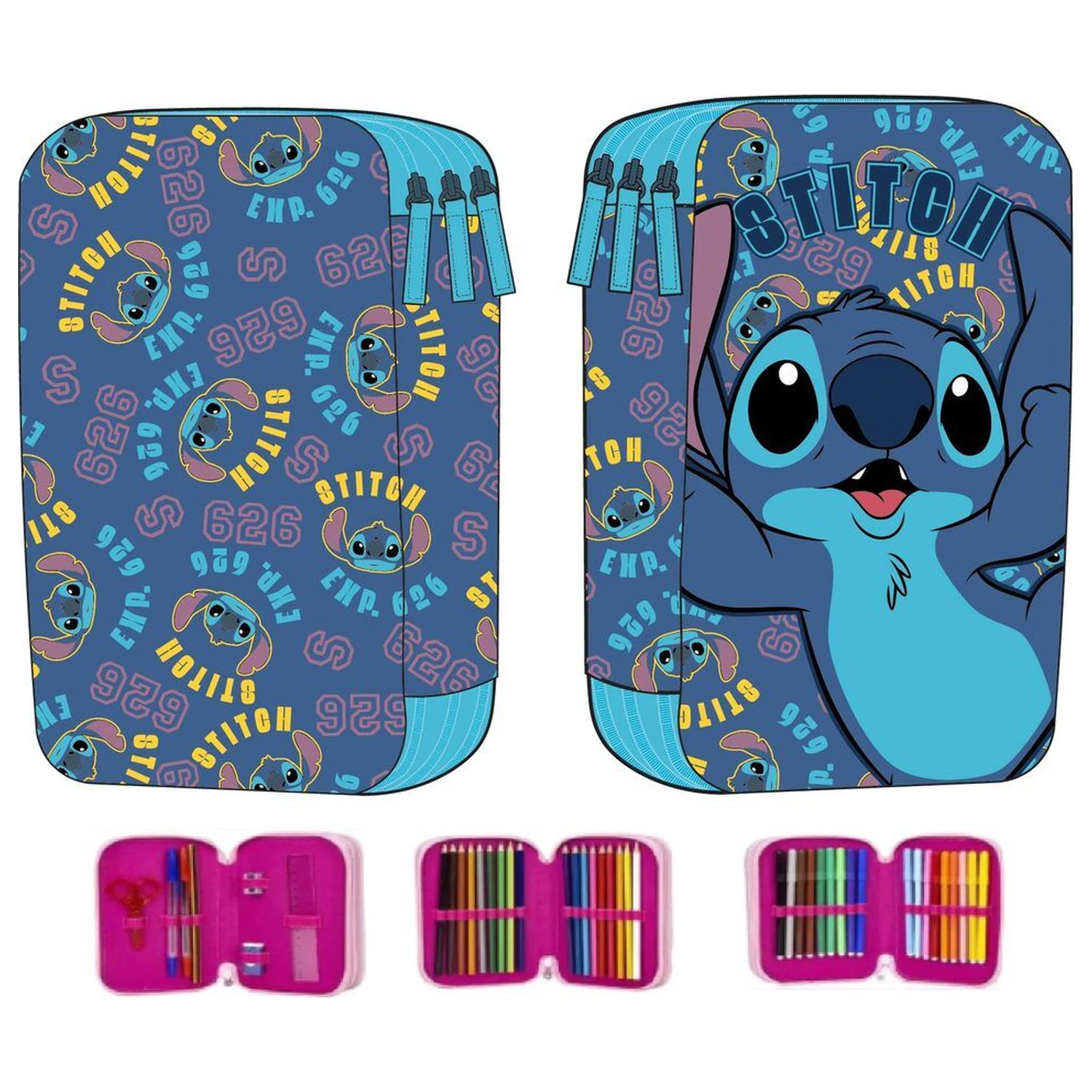 Disney Stitch dreifach Mäppchen Produktfoto