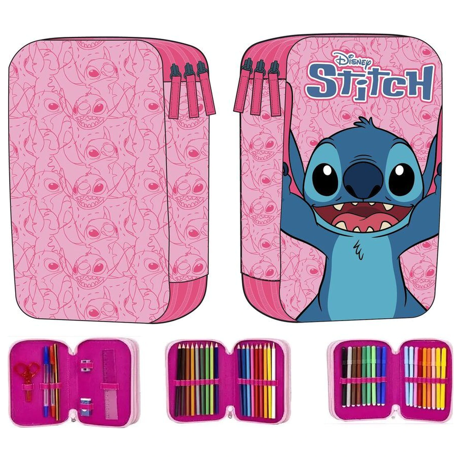 Disney Stitch dreifach Mäppchen Produktfoto