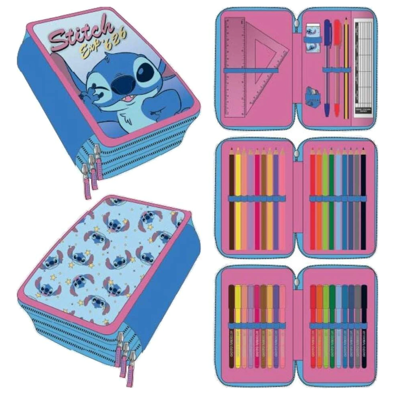 Disney Stitch Dreifach-Mäppchen Produktfoto